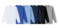 画像1: az10530 長袖Tシャツ・綿100％（6色）