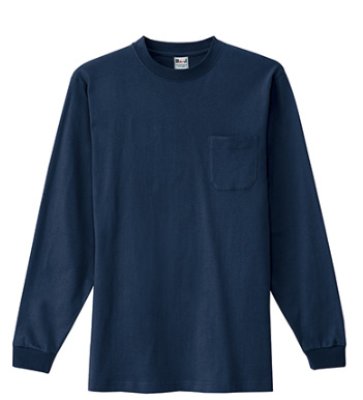 画像4: az10530 長袖Tシャツ・綿100％（6色） (4)