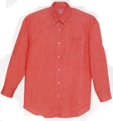 画像2: AZ7824 男女兼用ボタンダウン長袖ギンガムチェックシャツ (3色) (2)