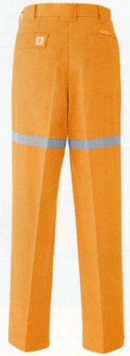 画像2: E697セーフティツータックパンツ（オレンジ） (2)