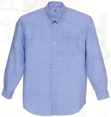 画像2: AZ7822 男女兼用ボタンダウン長袖シャツ (5色) (2)