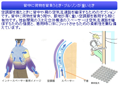 オプション品を使った空調服の活用方法（2）♪