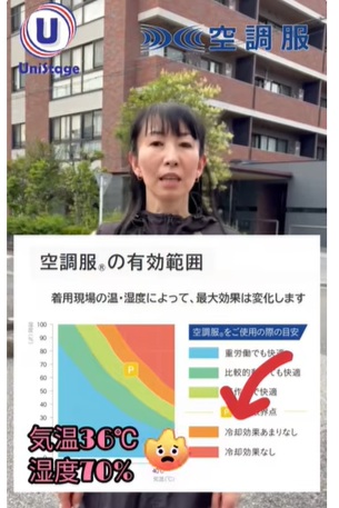 空調服の冷却有効範囲〜正しい知識で賢く使う空調服〜YouTubeにて公開中☆